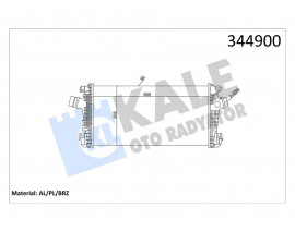 TURBO RADYATÖRÜ INTERCOOLER ASTRA J-CRUZE J300-J305-J308 -ZAFIRA TOURER C AL/PL/BRZ 665x35