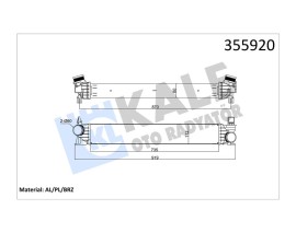 TURBO RADYATÖRÜ INTERCOOLER BOXER III-JUMPER III 2.2-3.0HDI 12 DUCATO III 2.3-3.0JTD 11 Euro5
