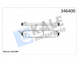 TURBO RADYATÖRÜ INTERCOOLER BRAVO 07 PUNTO 1.4TJET-1.6DMTJ-1.9 DMTJ 05 199A8.000 572x127x50