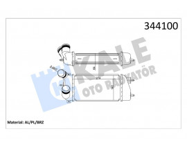 TURBO RADYATÖRÜ INTERCOOLER C3 02 1.4HDI 16V AL/PL/BRZ 275x147x64