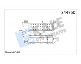 TURBO RADYATÖRÜ INTERCOOLER CADDY II-POLO-CORDOBA-IBIZA II-1.9 TDI 295x95x85 AL/PL/BRZ