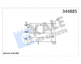 TURBO RADYATÖRÜ INTERCOOLER FIAT 500 1.3 DMTJ 08 FORD KA 1.3 TDCİ 08 AL/PL/BRZ