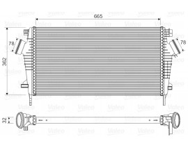 TURBO RADYATÖRÜ INTERCOOLER INSIGNIA A 09 17 1.6 CDTI LET-DTH-DTJ 2.0 DTH-NFT-NHT-DTR AL/PL/BRZ 2.8 NET-NER 665x361.7x32
