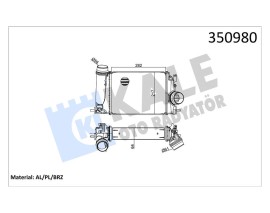 TURBO RADYATÖRÜ INTERCOOLER MGN IV-KADJAR-TALISMAN-SCENIC-QASHQAI 1.5DCİ- XTRAIL 1.6 64x217.9x282