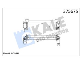 TURBO RADYATÖRÜ INTERCOOLER NISSAN NAVARA NP300 2.3 DCI 15 MERCEDES X-CLASS 2.3 3.0D 15 BRAZING 80MM