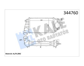TURBO RADYATÖRÜ INTERCOOLER POLO 1.4 TDİ 99-01 220x133 AL/PL/BRZ