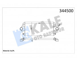TURBO RADYATÖRÜ INTERCOOLER SCUDO-EXPERT-EVASION-JUMPY-806 1.9TD-2.0HDI AL/PL/BRZ 683x322x34