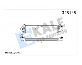 TURBO RADYATÖRÜ INTERCOOLER VOLVO C30 06-12 -S40 04 V50 04 1.6D-2.0D- C70 2.0D 08 658x157