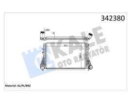 TURBO RADYATÖRÜ INTERCOOLER VW CADDY III-GOLF VI AUDI A3-TT-LEON SKODA OCTAVIA AL-PL-BRZ