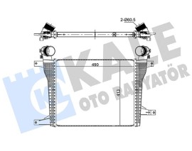 TURBO RADYATÖRÜ OPEL ANTARA A 2.0-2.2 CDTI 10 - CHEVROLET CAPTIVA 2.0D-2.2D 4WD 11 BRAZING 49 0X413X30