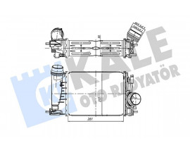 TURBO RADYATÖRÜ RENAULT MEGANE IV 15 SCENIC IV 15 KADJAR 15 CAPTUR I 13 TALISMAN 15 1.3TCE BRAZING 281X217X80