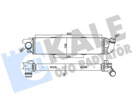 TURBO RADYATÖRÜ RENAULT TRAFIC III-OPEL VIVARO 1.6DCI 650x157x64