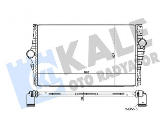 TURBO RADYATÖRÜ VOLVO XC90 I D3 D5 2002-2014 XC90 T6 2002-2006