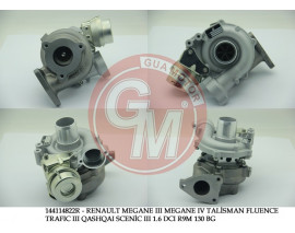 TURBOSARJ MERCEDES C-CLASS OM626 W205 S205 . RENAULT TRAFIC III 15 MEGANE IV 15 FLUENCE 13 TALISMAN 15 KADJAR 15 X-TRAIL III 16 QASHQAI II 13 R9M 1.6 dCi