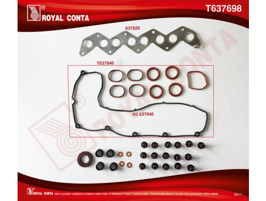 ÜST TAKIM CONTA REINZ KEÇELİ S LASTİ SKC SİZ C4-C5 04 C8-JUMPY-MONDEO-C30-S40 II 07 2.0HDI