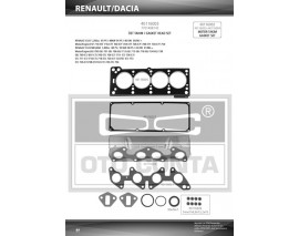 ÜST TAKIM CONTASI R19-CLIO 1.4 ENJ. KEÇELİ SUBAP LASTİKLİ SKC STD