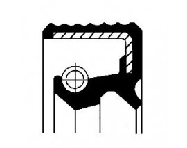 x 12013759B ARKA TEKER KEÇESİ 45X62X7/8 BMW 3 E21 -BMW 5 E12 -BMW 6 E24