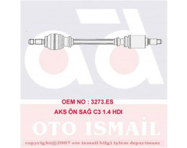 x AKS ÖN SAĞ C3 1.4 HDI 02 55KW 17-0709