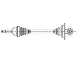 x AKS ÖN SOL CLIO II 98 KNG 1.2 16V-1.6 16V-1.5DCI-1.9DTI 97 ABS SİZ 17-0168/655-056 625x21