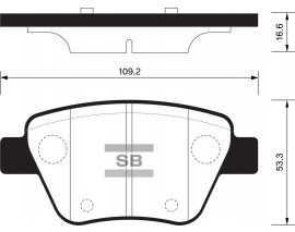 x ARKA BALATA CADDY-GOLF6-JETTA-A3-OCTAVIA-SUPERB 10 GDB1841