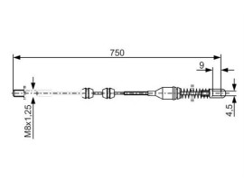 x ARKA FREN TELİ ÇIPLAK VECTRA A 1.6-1.8 88-95