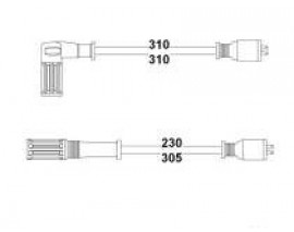 x BUJİ KABLOSU DKŞ SLX 1.4-1.6 ENJ. 8V
