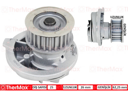 x DEVİRDAİM ASTRA F-G-VECTRA A-B-OMEGA B-KADETT E-CALIBRA A 1.8i 16V-1.7D-2.0i 16V T 1334041