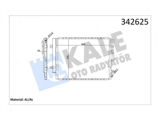 x KLİMA KONDENSERİ KIA SORENTO I AL-AL