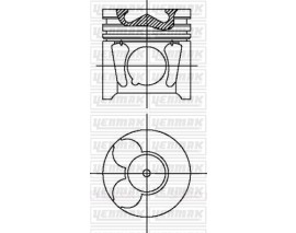 x MOTOR PİSTON SEGMAN STD 85.00 P407-307-SUCUDO-BERLINGO-C4-C5-FOCUS II-CMAX-KUG-S40 2.0HDİ-TDI