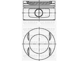 x MOTOR PİSTON SEGMAN STD P406-P806-P605 R-P306-XSARA-XANTIA-XM II 2.0 16V XU10J4R 86mm