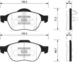 x ÖN BALATA AVENSIS 1.8 VVTI- 2.0 VVTI 01-03 15 lik