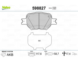 x ÖN BALATA COROLLA VERSO 1.8 VVT-I 02 04 2.0D-4D 02-07