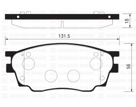 x ÖN BALATA MAZDA 6 1.8 02 1.8MZR 2.0MZR 2.2 MZR 2.5MZR 07 09 GDB3309