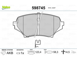 x ÖN BALATA MAZDA MX5 1.6 1.8I16V 2.0 00 05 GDB3401 597464