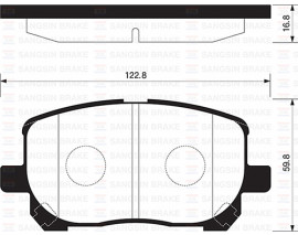 x ÖN BALATA TOYOTA AVENSIS VERSO 2.0 2.0D 2001-2009 MATRIX 1.8 2002-2004 GDB3315