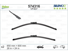 x SİLECEK SILENCIO 65 60 X2 FLATBLADE-MUZ TİPİ VM407 MERCEDES VANEO 02-05 119388 BIYIKLI
