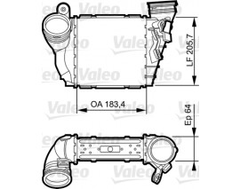x TURBO RADYATÖRÜ INTERCOOLER BORA-GOLF IV-A3-LEON-OCTAVIA 1.9 TDI