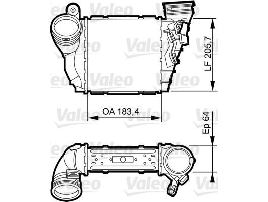 x TURBO RADYATÖRÜ INTERCOOLER BORA-GOLF IV-A3-LEON-OCTAVIA 1.9 TDI