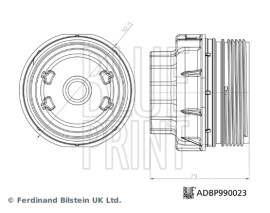 YAĞ FİLTRESİ KAPAĞI ES 200 VII ASZ1 .ES 250 VI ASV6 .ES 300H VI AVV6 .ES 350 VII GSZ1 .GS 200T I