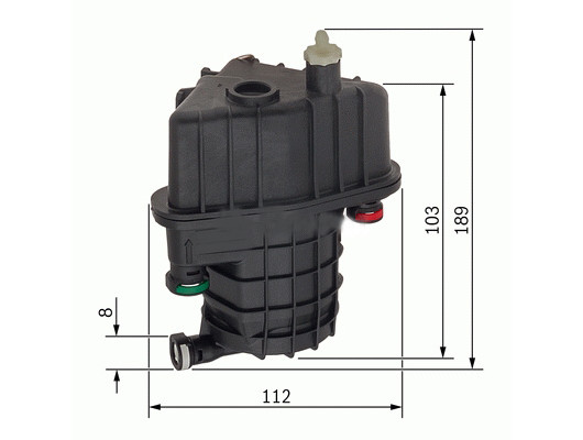 YAKIT FİLTRESİ CLIO III 1.5DCI 05- -MODUS 1.5DCI 04- 8200447197