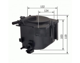 YAKIT FİLTRESİ PEUGEOT 206-207-307 1.6 HDI SENSÖRLÜ WK 939/2 KL 431